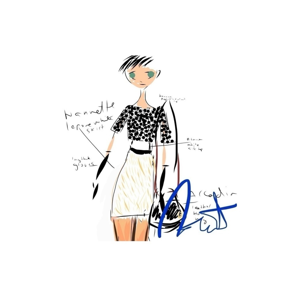 Sinta Margot handmade digital art that will be printed on an A4 paper